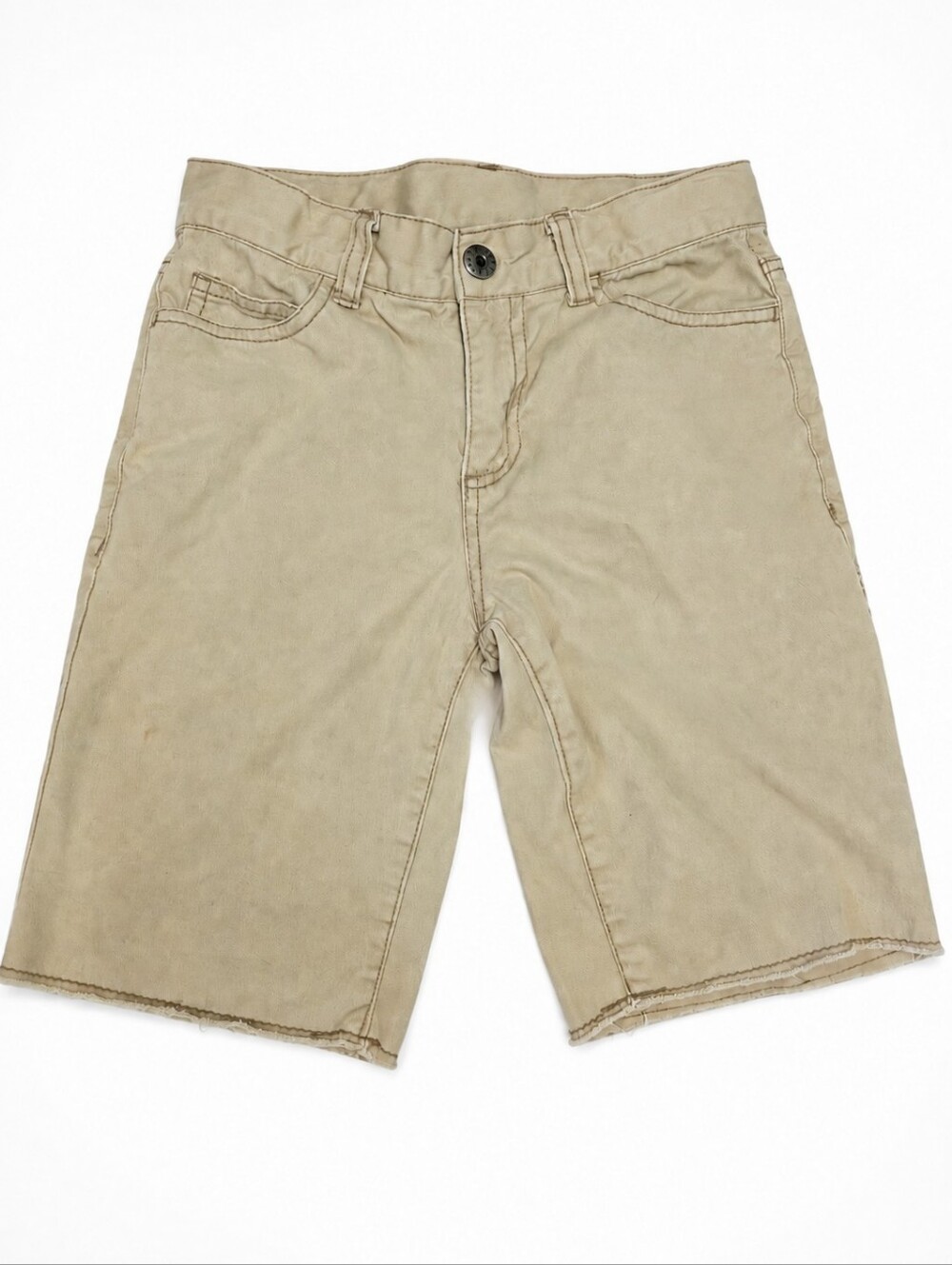 Crazy 8 Boys Khaki Raw Hem Shorts Size 7